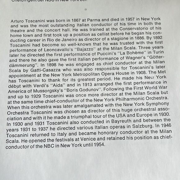 Giacomo Puccini LA BOHÈME TOSCANINI EDITION 1867-1956 RCA Vinyl Records - Picture 8 of 15